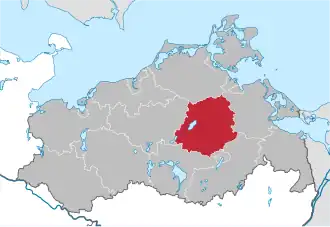 Localisation de Arrondissement de Demmin