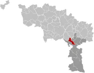 Localisation de Merbes-le-Château