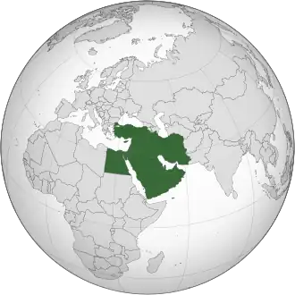 carte : Moyen-Orient