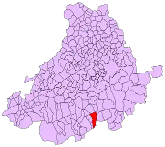 Localisation de Mijares