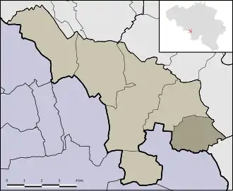 Localisation de Montignies-Saint-Christophe