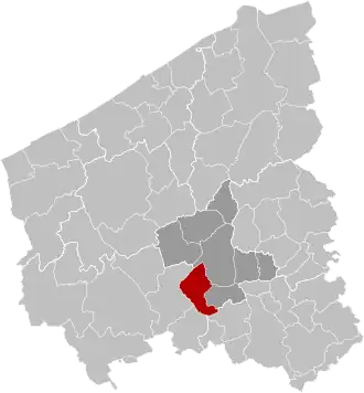 Localisation de Moorslede