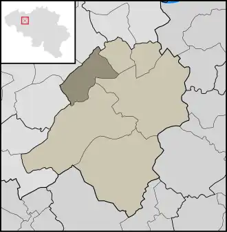 Localisation de Moortsele