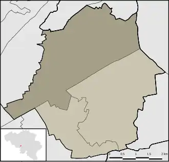 Localisation de Morlanwelz-Mariemont