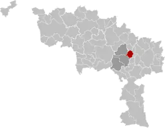 Localisation de Morlanwelz