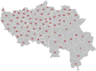 Localisation de Province de Liège