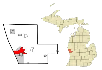 Localisation de Muskegon