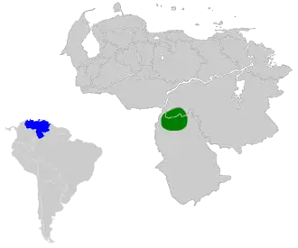 Description de l'image Myioborus albifacies map.svg.