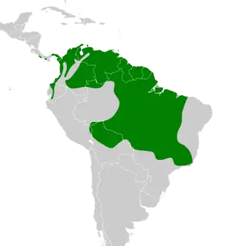 Description de l'image Myiozetetes cayanensis map.svg.