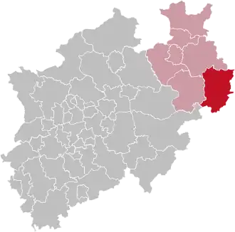 Localisation de Arrondissement de Höxter