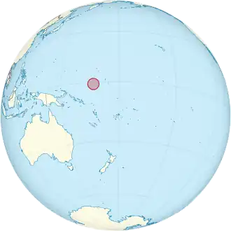 Description de l'image Nauru_on_the_globe_(Polynesia_centered).svg.
