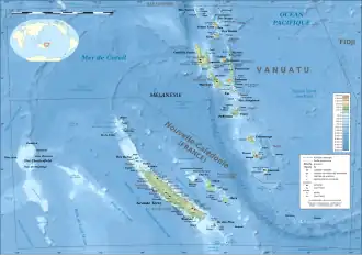 L'Île de Sable se serait située à l'ouest de la Nouvelle-Calédonie.