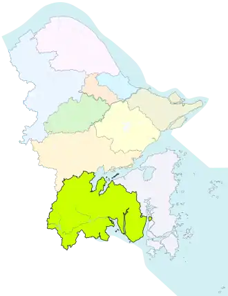 Localisation de Nínghǎi Xiàn