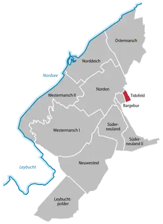 Localisation de Tidofeld