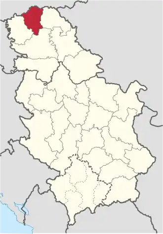 Localisation de Bačka septentrionale