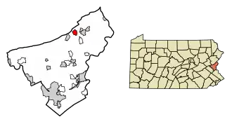 Localisation de Pen Argyl