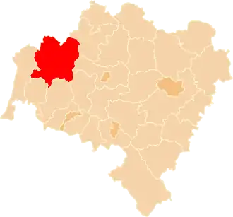 Localisation de Powiat de Bolesławiec