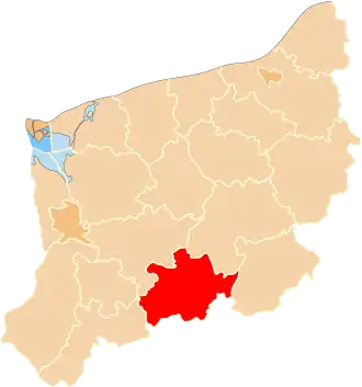 Localisation de Powiat de Choszczno