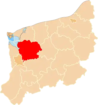 Localisation de Powiat de Goleniów