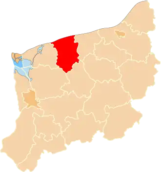 Localisation de Powiat de Gryfice