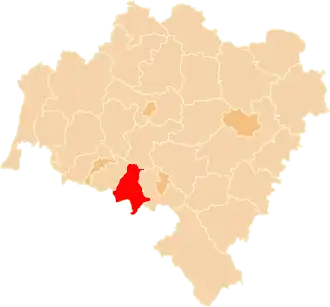 Localisation de Powiat de Kamienna Góra