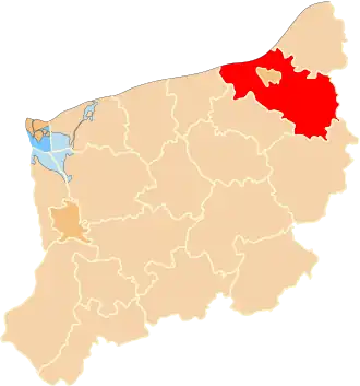 Localisation de Powiat de Koszalin