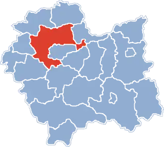 Localisation de Powiat de Cracovie