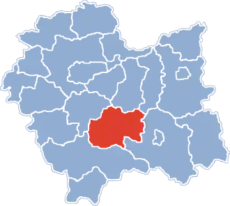 Localisation de Powiat de Limanowa