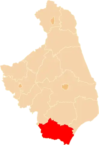 Localisation de Powiat de Siemiatycze