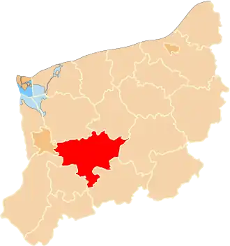 Localisation de Powiat de Stargard