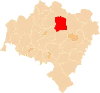Localisation de Powiat de Wołów