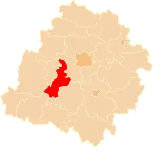Localisation de Powiat de Łask