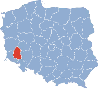 Localisation de Voïvodie de Legnica