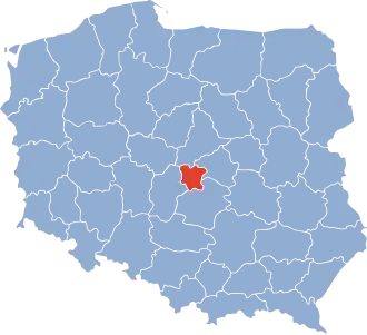 Localisation de Voïvodie de Łódź