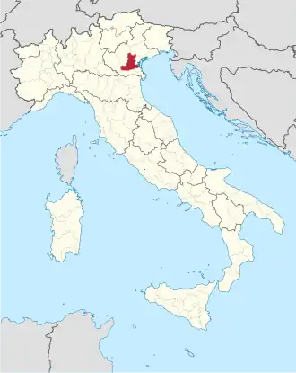 Localisation de Province de Padoue