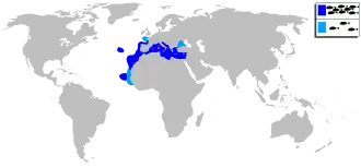 Description de l'image Pagellus erythrinus mapa.svg.