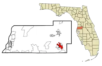 Localisation de Zephyrhills