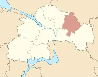 Localisation de Raïon de Pavlohrad