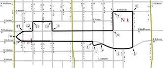Le tracé de 1989 et 1990'Le tracé de 1991