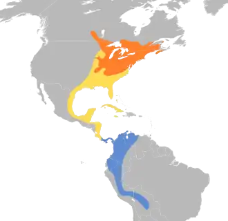Description de l'image Piranga olivacea map.svg.