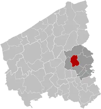 Localisation de Pittem