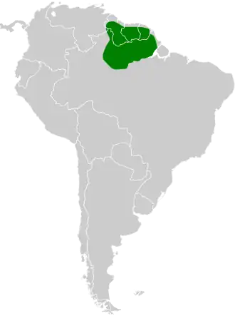 Description de l'image Polioptila guianensis map.svg.