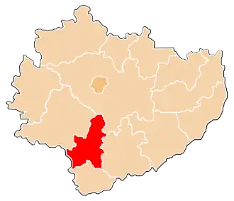 Localisation de Powiat de Pińczów