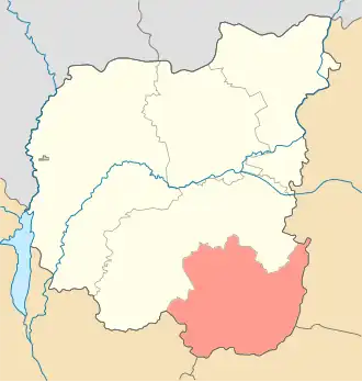 Localisation de Raïon de Prylouky