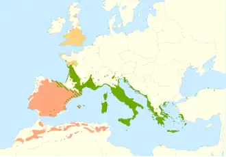 Description de l'image Quercus_ilex range.svg.
