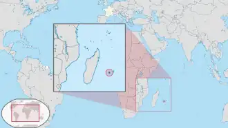 Localisation de La Réunion