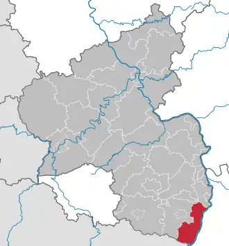 Localisation de Arrondissement de Germersheim