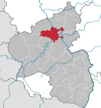 Localisation de Arrondissement de Mayen-Coblence