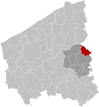 Localisation de Ruiselede