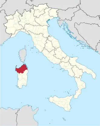 Localisation de Province de Sassari